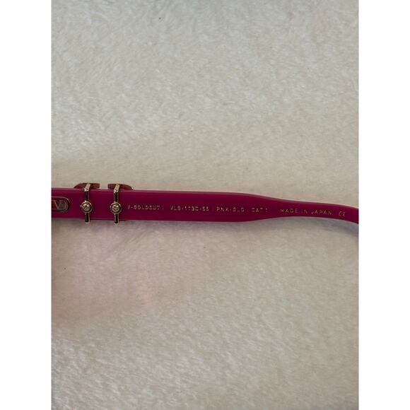 Valentino Sunglasses - V Gold Cut I VLS113C55 Pink & Gold Cat1 Size 55-17-142 - Picture 5 of 6